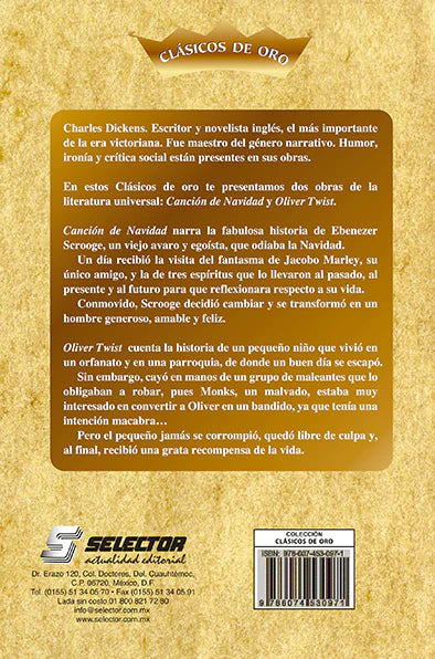 Canción de navidad y Oliver Twist - Editorial Selector