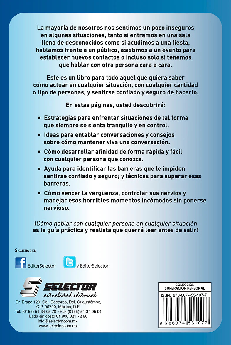 Cómo hablar con cualquier persona en cualquier situación - Editorial Selector