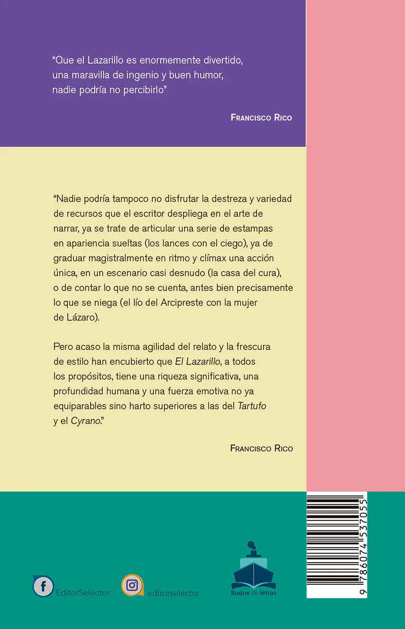 Lazarillo de Tormes - Editorial Selector